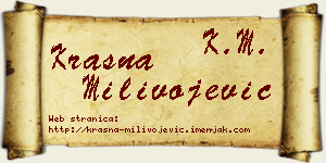 Krasna Milivojević vizit kartica
